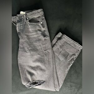 Madewell baggy straight jeans - black